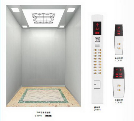 亚洲富士乘客电梯内部装潢